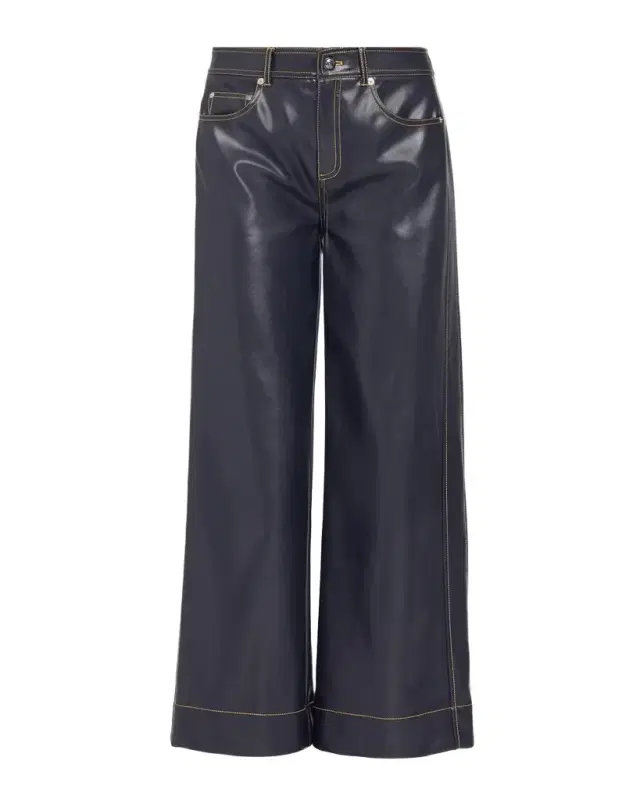 Cinq à Sept Faux-Leather Betsy Pants