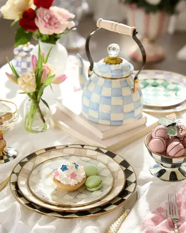 MacKenzie-Childs Check Enamel Teapot | Thumbnail 3