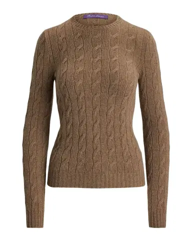 Ralph Lauren Collection Cashmere Cable Knit Crewneck Sweater | Thumbnail 1