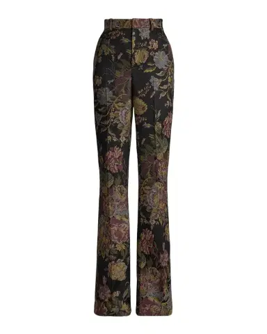 Ralph Lauren Collection Wrigley II Floral Jacquard Bootcut-Leg Pants | Thumbnail 1