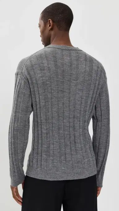 Helmut Lang Rib Crew Sweater | Thumbnail 3 Helmut Lang Rib Crew Sweater | Thumbnail 3