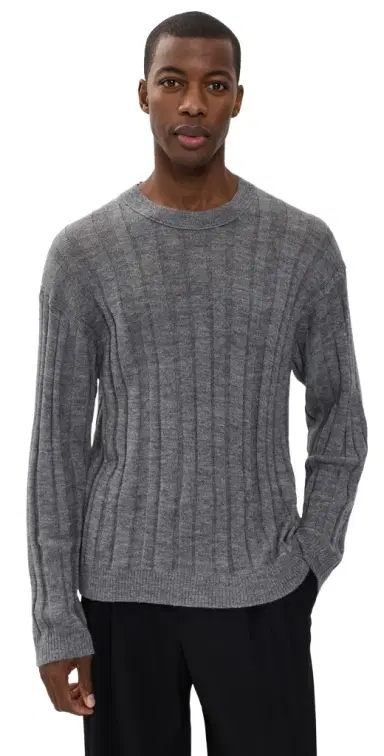 Helmut Lang Rib Crew Sweater | Thumbnail 1 Helmut Lang Rib Crew Sweater | Thumbnail 1