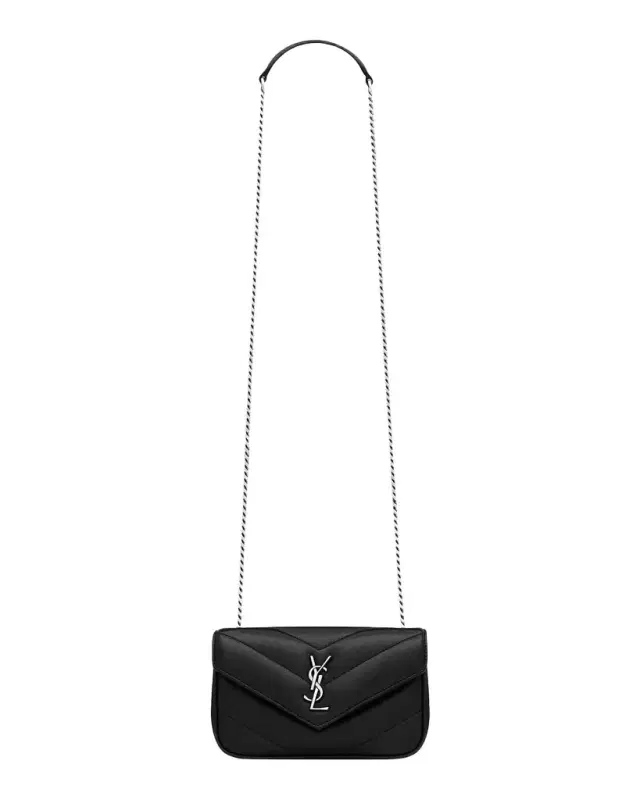 Saint Laurent Loulou Mini Quilted Leather Crossbody Bag