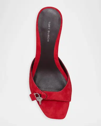 Tory Burch 55mm Lock Suede Mule Sandals | Thumbnail 4