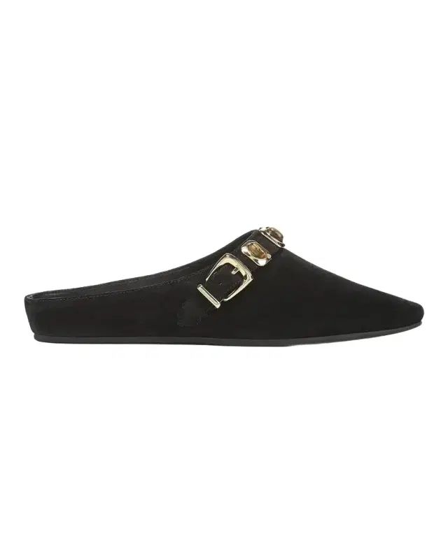Veronica Beard Narcisa Cabochon Suede Mules