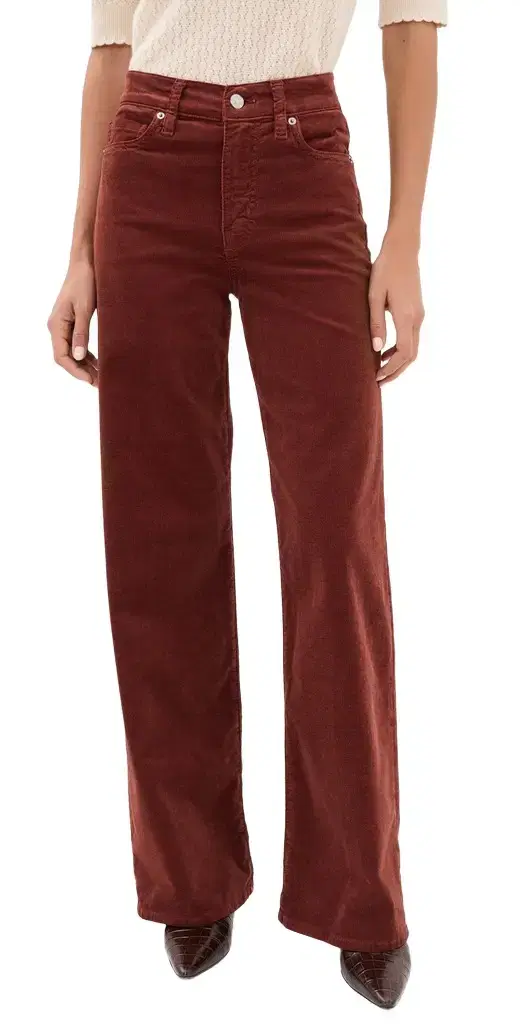 Frame Le Slim Palazzo Corduroy Pants
