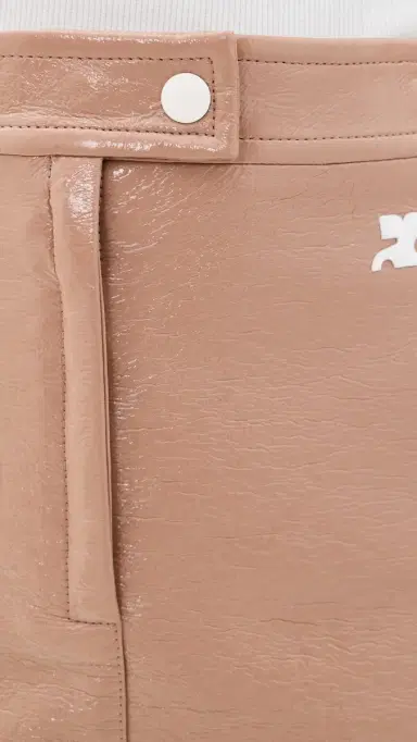 Courrèges Vinyl Reedition Mini Skirt Bronzer | Thumbnail 6 Courrèges Vinyl Reedition Mini Skirt Bronzer | Thumbnail 6
