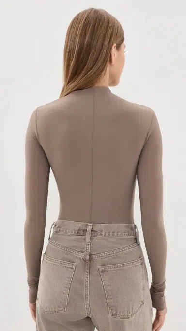 AGOLDE upin Thong Bodysuit Mink | Thumbnail 3