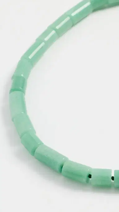 LIÉ STUDIO The Sadie Necklace Green Aventurine One Size | Thumbnail 4