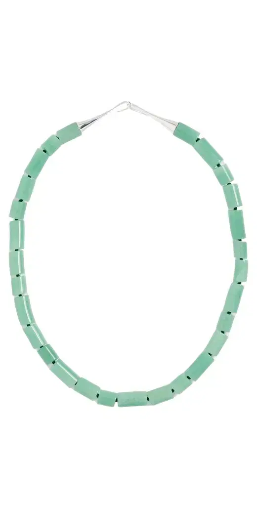 LIÉ STUDIO The Sadie Necklace Green Aventurine One Size
