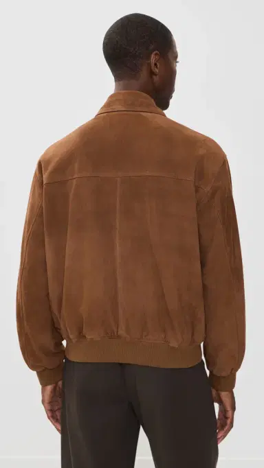 ARMA Gwenno Lamb Suede Jacket Saddle 54 | Thumbnail 4