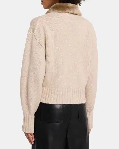 Simkhai Drop Shoulder Wool-Cashmere Cardigan | Thumbnail 3