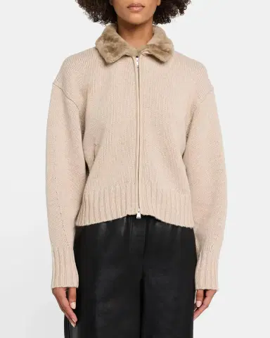 Simkhai Drop Shoulder Wool-Cashmere Cardigan | Thumbnail 4