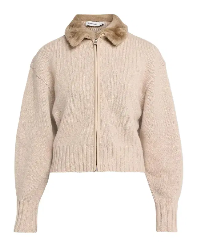 Simkhai Drop Shoulder Wool-Cashmere Cardigan