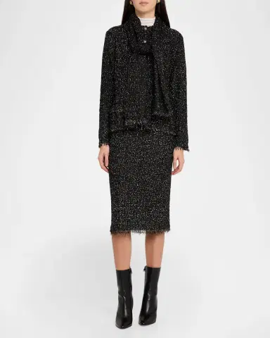 Kobi Halperin Juliette Metallic Tweed Knit Midi Skirt | Thumbnail 2 Kobi Halperin Juliette Metallic Tweed Knit Midi Skirt | Thumbnail 2