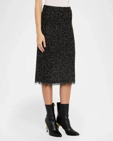 Kobi Halperin Juliette Metallic Tweed Knit Midi Skirt | Thumbnail 4 Kobi Halperin Juliette Metallic Tweed Knit Midi Skirt | Thumbnail 4