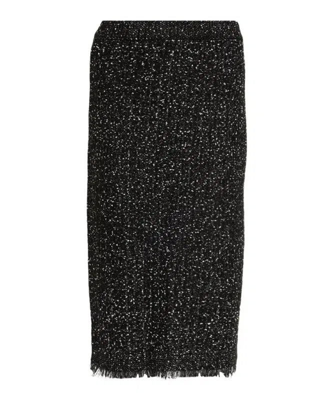 Kobi Halperin Juliette Metallic Tweed Knit Midi Skirt