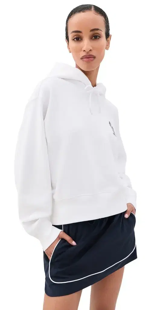 Polo Ralph Lauren U Open Fleece Hooded Sweatshirt White