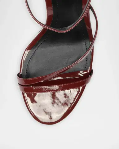 Schutz 90mm Tessa Patent Leather Ankle-Strap Sandals | Thumbnail 4
