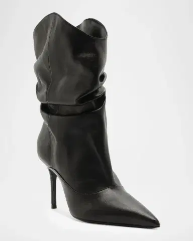 Schutz 5mm Maryana Leather Slouch Ankle Booties | Thumbnail 2