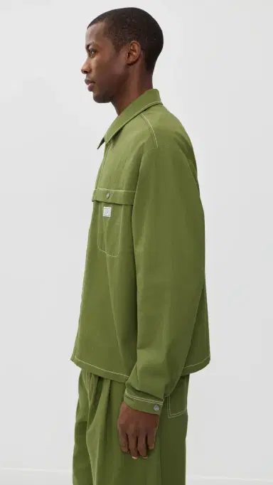 Malbon Station Shirt Military Green | Thumbnail 4 Malbon Station Shirt Military Green | Thumbnail 4