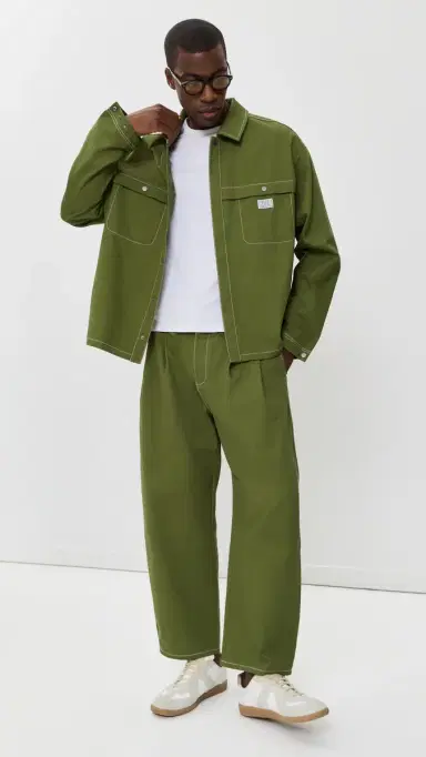 Malbon Station Shirt Military Green | Thumbnail 5 Malbon Station Shirt Military Green | Thumbnail 5