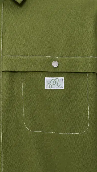 Malbon Station Shirt Military Green | Thumbnail 6 Malbon Station Shirt Military Green | Thumbnail 6