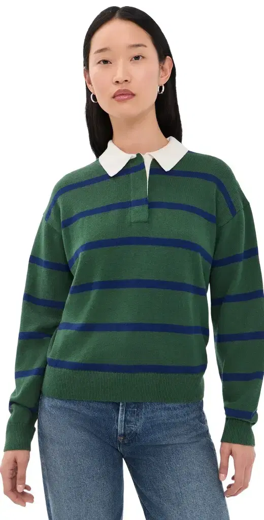 Bond St. Stripe Polo Sweater