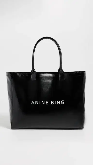 Anine Bing Leo Coated Canvas Tote Bag | Thumbnail 2