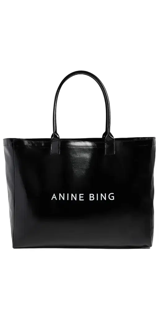 Anine Bing Leo Coated Canvas Tote Bag