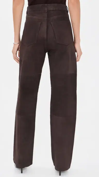 DL1961 Dakota Slim Straight Suede Pants Tobacco Suede | Thumbnail 3