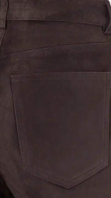 DL1961 Dakota Slim Straight Suede Pants Tobacco Suede | Thumbnail 6