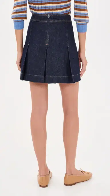 Madewell Denim Pleated Mini Skirt | Thumbnail 3