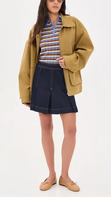 Madewell Denim Pleated Mini Skirt | Thumbnail 5