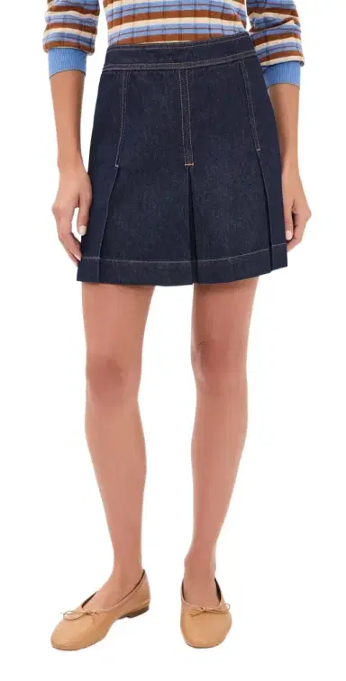 Madewell Denim Pleated Mini Skirt | Thumbnail 1