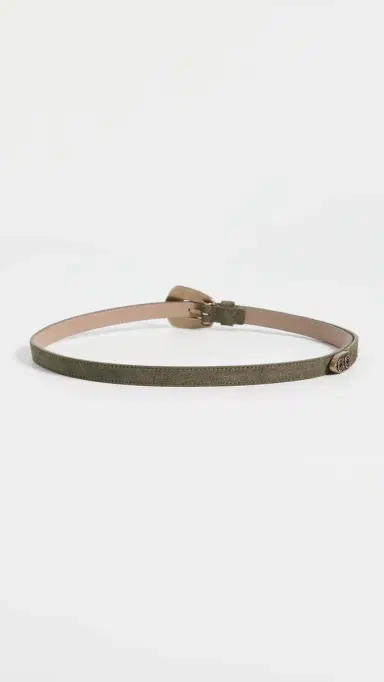 B-Low The Belt Elphie Suede Belt Olive/Brass | Thumbnail 4