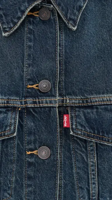 Levi's Loose Crop Trucker Denim Jacket High Vibration | Thumbnail 6