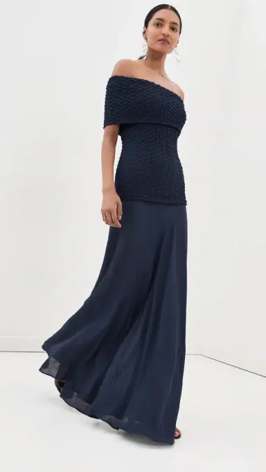 Silvia Tcherassi Taylor Dress Navy L | Thumbnail 2