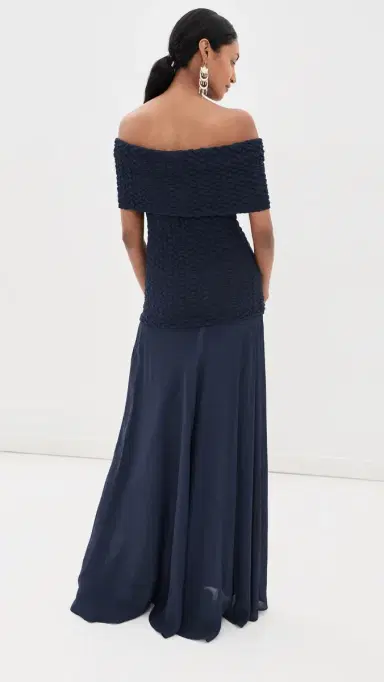 Silvia Tcherassi Taylor Dress Navy L | Thumbnail 3