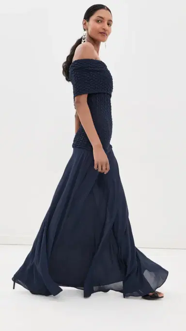 Silvia Tcherassi Taylor Dress Navy L | Thumbnail 4