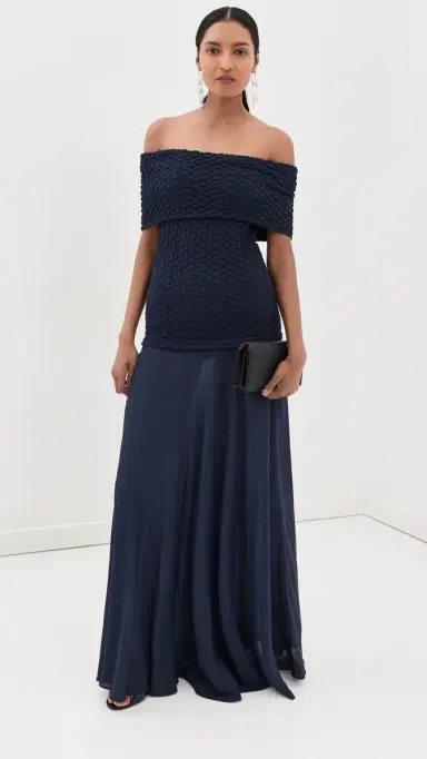 Silvia Tcherassi Taylor Dress Navy L | Thumbnail 5