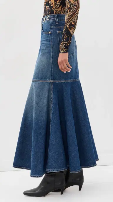 Ulla Johnson The Madelyn Denim Skirt | Thumbnail 4