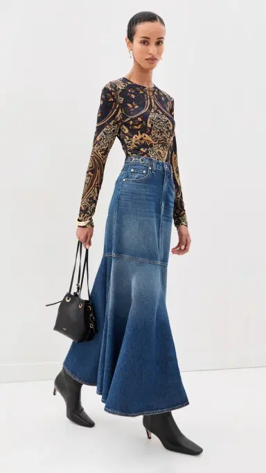 Ulla Johnson The Madelyn Denim Skirt | Thumbnail 5
