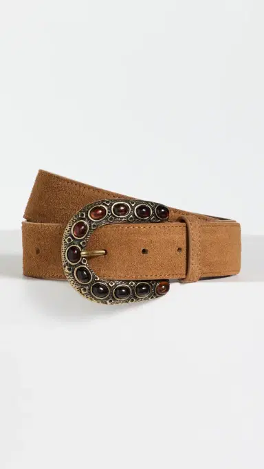 B-Low The Belt Charles Suede Belt ienna/Brass | Thumbnail 2