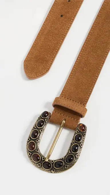 B-Low The Belt Charles Suede Belt ienna/Brass | Thumbnail 5