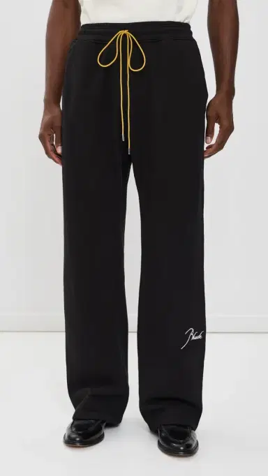 Rhude Classique Sweatpants Black / White S | Thumbnail 3