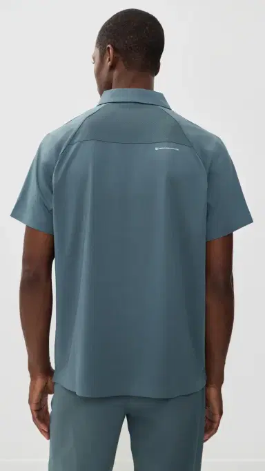 Malbon Performance Zip Raglan Polo Dark late | Thumbnail 3 Malbon Performance Zip Raglan Polo Dark late | Thumbnail 3