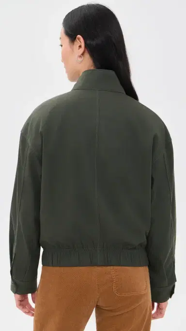 Alex Mill Cropped Zip Jacket In Twill Gabardine | Thumbnail 3 Alex Mill Cropped Zip Jacket In Twill Gabardine | Thumbnail 3