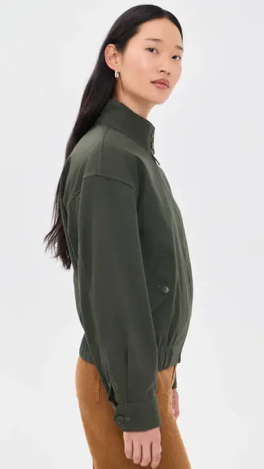 Alex Mill Cropped Zip Jacket In Twill Gabardine | Thumbnail 4 Alex Mill Cropped Zip Jacket In Twill Gabardine | Thumbnail 4