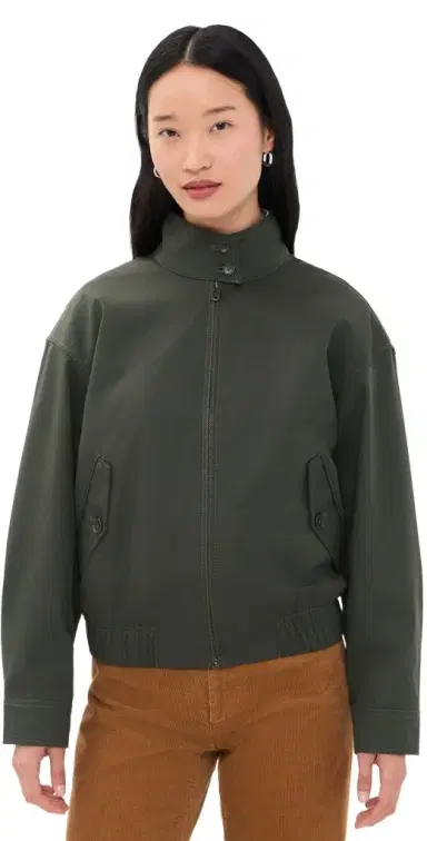 Alex Mill Cropped Zip Jacket In Twill Gabardine | Thumbnail 1 Alex Mill Cropped Zip Jacket In Twill Gabardine | Thumbnail 1